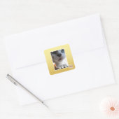 Persönlicher Raum Quadratischer Aufkleber (Umschlag)