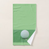 Persönlicher Sage Green Background Golf Ball Badhandtuch Set (Handtuch)