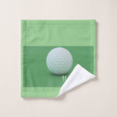 Persönlicher Sage Green Background Golf Ball Badhandtuch Set (Waschlappen)