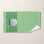 Persönlicher Sage Green Background Golf Ball Badhandtuch Set (Handtuch)