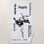 Persönlicher Schütze der Archer Zodiac Strandtuch (Vorderseite)