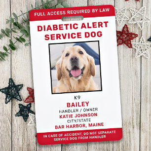 Persönlicher Servicehund Diabetischer Alarmhund Fo Ausweis