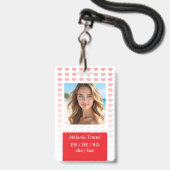 Persönlicher Sicherheitsausweis Ausweis (Vorderseite mit Lanyard)