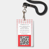 Persönlicher Sicherheitsausweis Ausweis (Rückseite mit Lanyard)