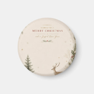 Persönlicher skandinavischer Weihnachtsurlaub Magnet