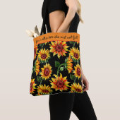 Persönlicher Sonnenblumenangebot/Namensfall Tasche (Von Nahem)