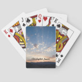 Persönlicher Sonnenuntergangshimmel Spielkarten (Rückseite)