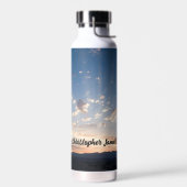 Persönlicher Sonnenuntergangshimmel Trinkflasche (Links)