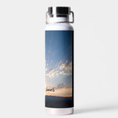 Persönlicher Sonnenuntergangshimmel Trinkflasche (Rückseite)