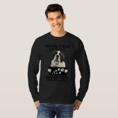 Persönlicher Stalker Dog Saint Bernard I wird folg T-Shirt (Vorne ganz)