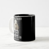 Persönlicher Stalker Dog Spinone Italiano I Will F Zweifarbige Tasse (Vorderseite Links)