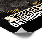 Persönlicher Stalker Ich werde Ihnen folgen Poodle Poster (Ecke)