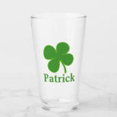 Persönlicher Stil: Irish Green Vierblättriges Klee Glas (Vorderseite)