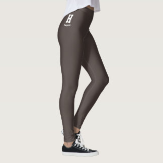 Persönlicher stilvoller Urlaubs-Urlaub-Mocha-Braun Leggings