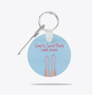 Persönlicher Strandurlaub am Meer Schlüsselanhänger