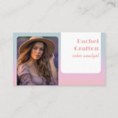 Persönlicher Stylist für Farbanalytiker Visitenkarte (Rückseite)