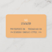 Persönlicher Stylist Visitenkarte (Rückseite)