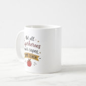 Persönlicher Superheld-Lehrer Kaffeetasse (Vorderseite Links)