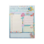 Persönlicher Tagesplaner unter dem Thema Meerjungf Notizblock (Rotiert)