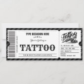 Persönlicher Tattoo erhält einen Geschenkgutschein Einladung (Vorderseite)