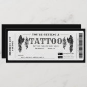 Persönlicher Tattoo-Gutschein Einladung (Vorne/Hinten)
