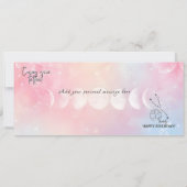 Persönlicher Taurus Tattoo Geburtstag Geschenkguts Einladung (Rückseite)