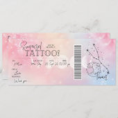 Persönlicher Taurus Tattoo Geburtstag Geschenkguts Einladung (Vorne/Hinten)