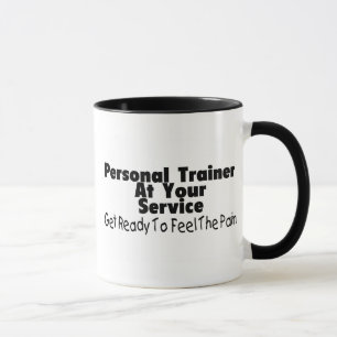 Persönlicher Trainer an Ihrem Service Tasse