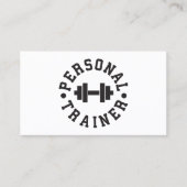 Persönlicher Trainer - Dumbbell-Logo - Gewohnheit Visitenkarte (Vorderseite)