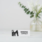 Persönlicher Trainer-dünne Visitenkarten Mini Visitenkarte (Stehend Vorderseite)
