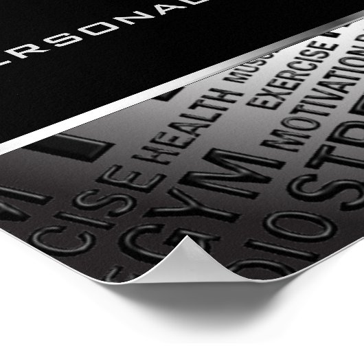 Persönlicher Trainer Einziges Poster (Ecke)