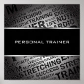 Persönlicher Trainer Einziges Poster (Vorne)