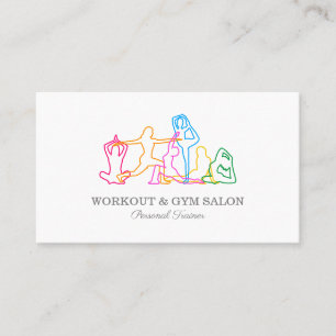 Persönlicher Trainer Fitnessstudio Visitenkarte