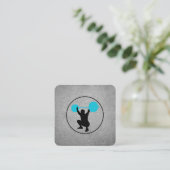 Persönlicher Trainer für Gewichtslifter Quadratische Visitenkarte (Stehend Vorderseite)