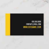 Persönlicher Trainer für Schwarz und Farbe Visitenkarte (Rückseite)