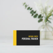 Persönlicher Trainer für Schwarz und Farbe Visitenkarte (Stehend Vorderseite)
