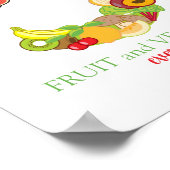 Persönlicher Trainer gesund essen Ernährung Poster (Ecke)