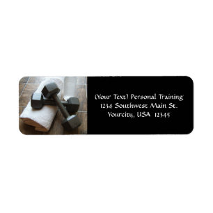 Persönlicher Trainer oder Fitness Dumbells Tuch u