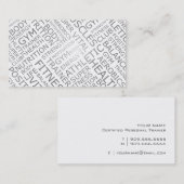 Persönlicher Trainer oder Visitenkarte (Vorne/Hinten)