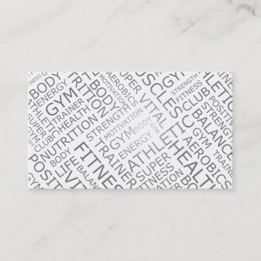 Persönlicher Trainer oder Visitenkarte (Vorderseite)