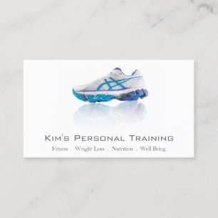 Persönlicher Trainer, reflektierte Visitenkarte