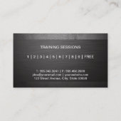 Persönlicher Trainer (Sitzungskarte) 2 Visitenkarte (Rückseite)