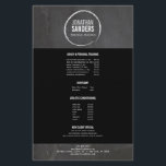 PERSÖNLICHER TRAINER SKETCH LOGO Flyer<br><div class="desc">Koordiniert bis 12.01 Uhr die Vorlage der PERSONAL TRAINER SKETCH LOGO Business Card. Ein Kreidekreis umschließt Ihren Namen oder Firmennamen auf diesem Fitness-freundlichen,  sportfreundlichen modernen Flyer-Design. Passen Sie Ihre Daten an. © 1201AM CREATIVE</div>