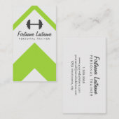 Persönlicher Trainer u. Fitness hell u. mutig Visitenkarte (Vorne/Hinten)