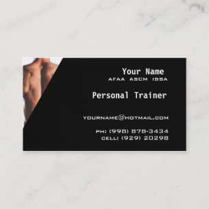 Persönlicher Trainer Visitenkarte