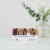 Persönlicher Trainer Visitenkarte (Stehend Vorderseite)