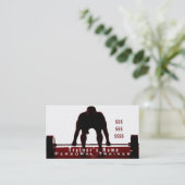 Persönlicher Trainer Visitenkarte (Stehend Vorderseite)