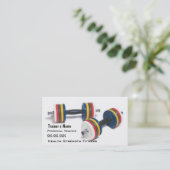 Persönlicher Trainer Visitenkarte (Stehend Vorderseite)