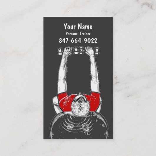 Persönlicher Trainer Visitenkarte (Vorderseite)
