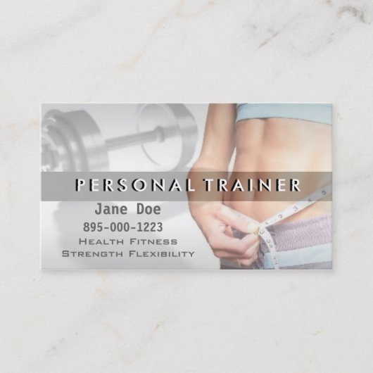 Persönlicher Trainer Visitenkarte (Vorderseite)